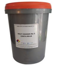 CANECA 16 KG GRASA GULF CHASSIS GR N-2 ROJA